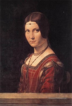 belle Peintre - La belle Ferronière Léonard de Vinci